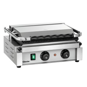 Grill de contato Panini-T Bartscher: Grelhador de contato de alto desempenho para paninis e sanduíches