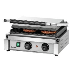 Grill de contato Panini-T Bartscher: Grelhador de contato de alto desempenho para paninis e sanduíches