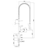 Bartscher Mixer 26L-1801B with Showerhead