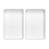 Elegant presentation dish in white melamine - Brand Bartscher