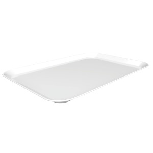 Presentation dish 17W-280x420 in white melamine - Bartscher