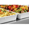 Presentation dish 40W-150x190 in white melamine by Bartscher