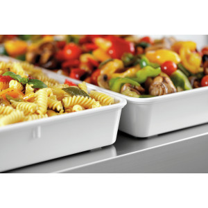 White melamine presentation dish Bartscher - Quality and refinement