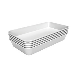 High-quality white melamine presentation dish - Bartscher