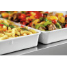 Presentation dish 80W-190x300 in white melamine - Bartscher