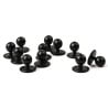 Boutons Amovibles Noirs - Lot De 12 - Whites Chefs Clothing - Fourniresto