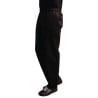 Pantalon de Cuisine Mixte Easyfit Noir Traité Teflon - Taille XL - Whites Chefs Clothing - Fourniresto