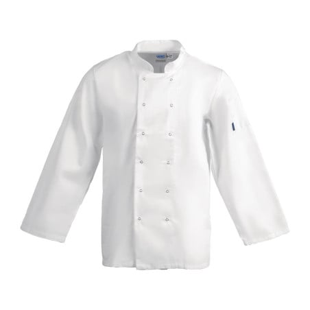 Veste De Cuisine Mixte Blanche À Manches Longues Vegas - Taille L - Whites Chefs Clothing - Fourniresto