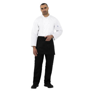 Casaco de Cozinha Unissexo Branco de Mangas Compridas Vegas - Tamanho L - Whites Chefs Clothing - Fourniresto