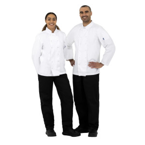 Veste De Cuisine Mixte Blanche À Manches Longues Vegas - Taille Xs - Whites Chefs Clothing - Fourniresto