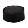 Gorro de Cozinha Preto em Polycotton - Tamanho M 58,4 cm - Whites Chefs Clothing - Fourniresto