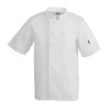 Casaco de Cozinha Unissexo Branco de Mangas Curtas Vegas - Tamanho S - Whites Chefs Clothing - Fourniresto