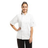 Casaco de Cozinha Unissexo Branco de Mangas Curtas Vegas - Tamanho S - Whites Chefs Clothing - Fourniresto