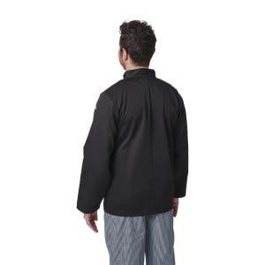 Veste De Cuisine Mixte Noire À Manches Longues Vegas - Taille XXL - Whites Chefs Clothing