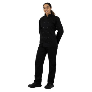 Veste De Cuisine Mixte Noire À Manches Longues Vegas - Taille XXL - Whites Chefs Clothing