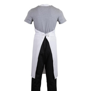 Tablier Bavette Blanc - Taille Xl 915 X 1066 Mm - Whites Chefs Clothing - Fourniresto