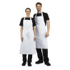 White Bib Apron - Size XL 915 x 1066 mm - Whites Chefs Clothing - Fourniresto