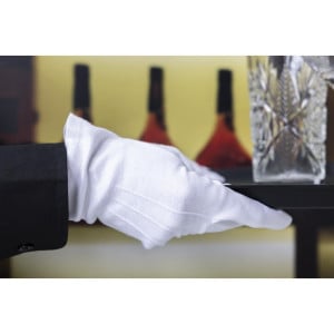 Gants De Service Blancs Pour Homme - Taille L/Xl - FourniResto - Fourniresto