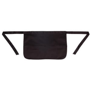 Avental Limonadier Preto Com Bolsos - Tamanho Único - Whites Chefs Clothing - Fourniresto