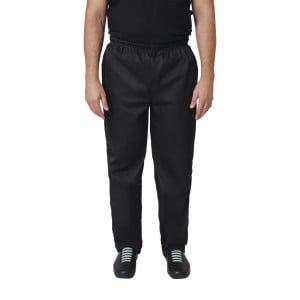 Pantalon De Cuisine Mixte Noir Vegas - Taille S - Whites Chefs Clothing - Fourniresto