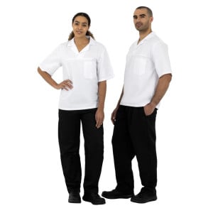 Calças de Cozinha Unissexo Pretas Vegas - Tamanho S - Whites Chefs Clothing - Fourniresto