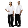 Calças de Cozinha Unissexo Pretas Vegas - Tamanho Xs - Whites Chefs Clothing - Fourniresto