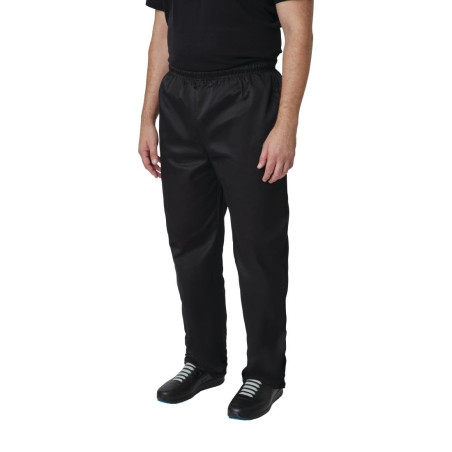 Unisex Black Vegas Kitchen Pants - Size XXL - Whites Chefs Clothing - Fourniresto