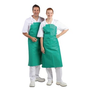 Tabier Bavette Déperlant Très Résistant Vert 1070 X 910 Mm - Whites Chefs Clothing - Fourniresto