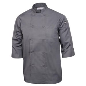 Veste De Cuisine Mixte Grise - Taille Xxl - Chef Works - Fourniresto