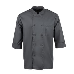 Veste De Cuisine Mixte Grise - Taille Xxl - Chef Works - Fourniresto