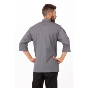 Veste De Cuisine Mixte Grise - Taille Xxl - Chef Works - Fourniresto