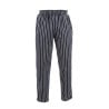 Unisex Black and White Striped Baggy Chef Pants - Size XL - Chef Works - Fourniresto