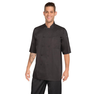 Casaco de Cozinha Unissex Preto Cool Vent Montreal - Tamanho Xxl - Chef Works - Fourniresto