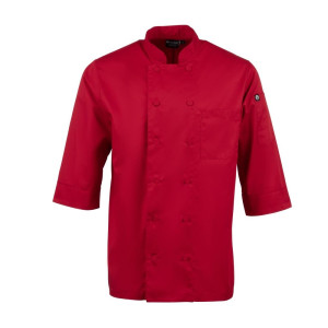 Casaco de Cozinha Unissex Vermelho - Tamanho L - Chef Works - Fourniresto