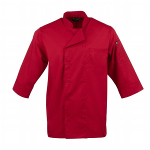 Casaco de Cozinha Unissex Vermelho - Tamanho L - Chef Works - Fourniresto