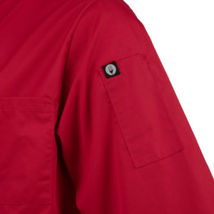 Veste De Cuisine Mixte Rouge - Taille M - Chef Works - Fourniresto