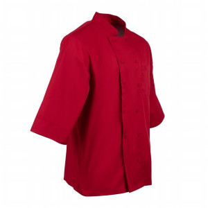 Casaco de Cozinha Unissex Vermelho - Tamanho XL - Chef Works - Fourniresto