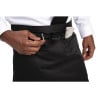 Avental de Servidor Curto Preto em Poliéster/Algodão 373 x 750 mm - Whites Chefs Clothing - Fourniresto