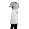 Avental de garçom padrão branco 1000 x 700 mm - Roupas de chef branco - Fourniresto