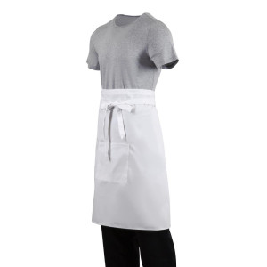 Avental de garçom padrão branco 1000 x 700 mm - Roupas de chef branco - Fourniresto