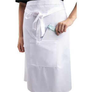 Standard White Server Apron 1000 X 700 mm - Whites Chefs Clothing - Fourniresto