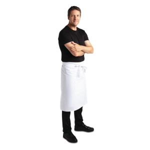 Tablier De Serveur Standard Blanc 1000 X 700 Mm - Whites Chefs Clothing - Fourniresto