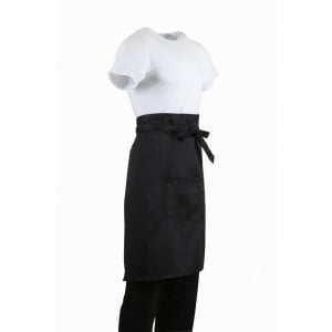 Tablier De Serveur Standard Noir 1000 X 700 Mm - Whites Chefs Clothing - Fourniresto