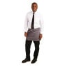 Avental de Servidor Curto Cinza Antracite em Poliéster/Algodão 750 x 373 mm - Whites Chefs Clothing - Fourniresto