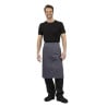 Tablier de Serveur Gris Anthracite en Polycoton 1000 x 700 mm - Whites Chefs Clothing - Fourniresto