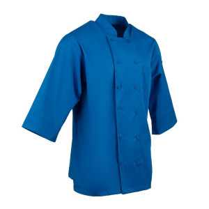 Veste De Cuisine Mixte Bleue - Taille L - Chef Works - Fourniresto