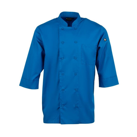 Veste De Cuisine Mixte Bleue - Taille S - Chef Works - Fourniresto