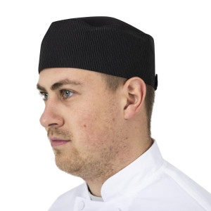 Gorro de Cozinha Cool Vent com Listras Brancas Finas - Tamanho Único - Chef Works - Fourniresto