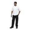 Casaco de Cozinha Branco de Mangas Curtas Boston - Tamanho L - Whites Chefs Clothing - Fourniresto