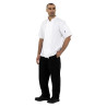 White Short Sleeve Boston Kitchen Jacket - Size L - Whites Chefs Clothing - Fourniresto